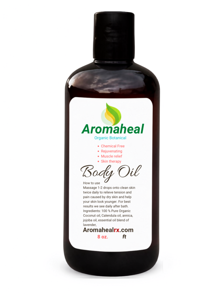 Perfect for professional treatment or at-home relaxation, Aromaheal body oil leaves the skin feeling soft, nourished.